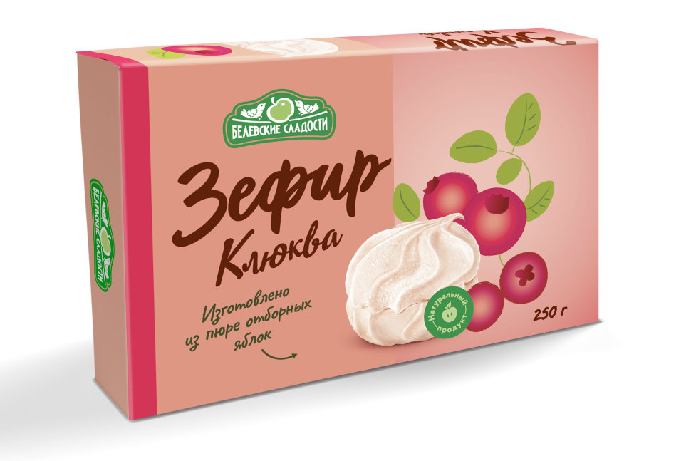  Зефир белевский "Клюква" 250г в Тихвине