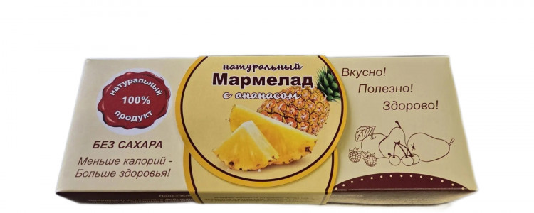  Мармелад натуральный "Ананас" 140г  в Тихвине