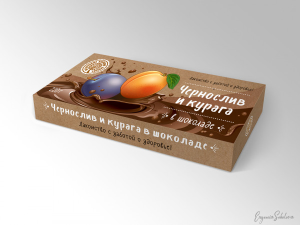 №2 Чернослив и курага в шоколаде, 220г в Тихвине