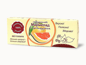  Мармелад натуральный "Грейпфрут" 140г в Тихвине