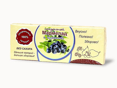  Мармелад натуральный "Черника" 140г в Тихвине