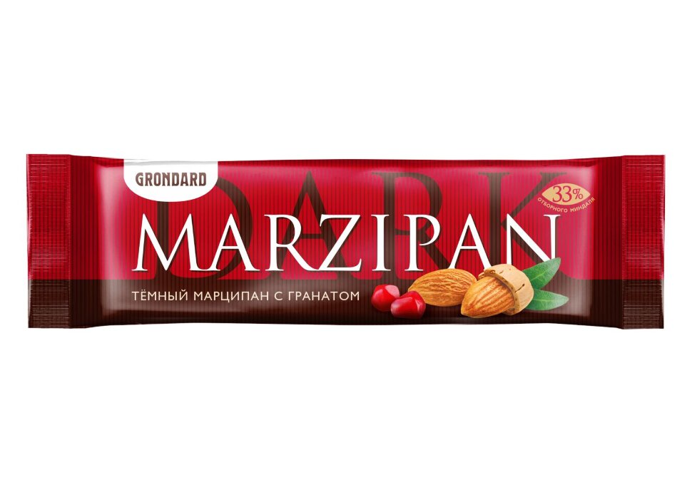 TM Grondard     (10973) Батончики глазированные Марципановые ГРАНАТ, (24шт по 50г)       в Тихвине